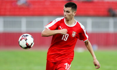 LAZAR RANDJELOVIC fudbaler U21 reprezentacije Srbije na utakmici kvalifikacija za UEFA Evropsko prvenstvo protiv Makedonije na stadionu Karadjordje, Novi Sad 07.09.2018. godine Foto: MNRESS Fudbal, Srbija, Makedonija, Kvalifikacije Evropsko prvenstvo