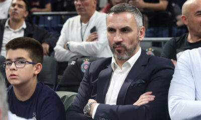 MILIJA VOJINOVIC direktor takmicenja ABA lige, kosarkas Partizana na utakmici Jadranske ABA lige protiv Cedevite Olimpija Ljubljana u hali Stark Beogradska arena, Beograd 06.06.2023. godine Foto: Marko Metlas Kosarka, Partizan, Jadranska ABA liga, Cedevita Olimpija Ljubljana