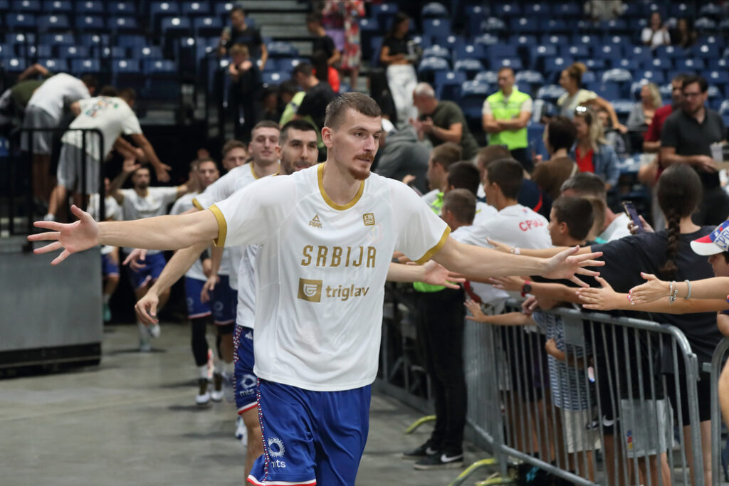 Boriša Simanić na utakmici Srbija - Portoriko