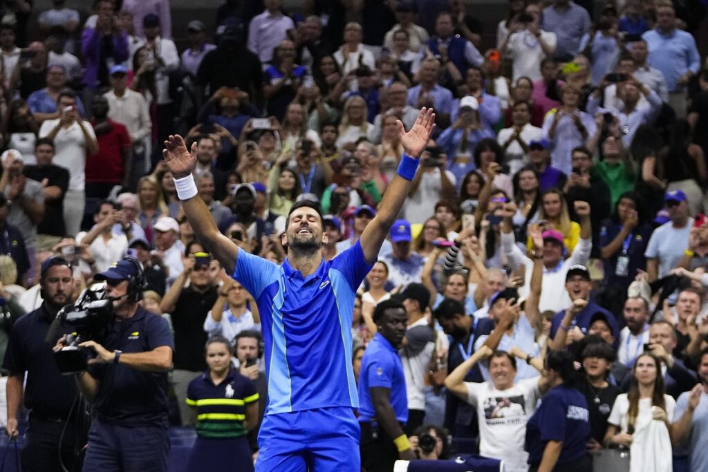 Novak Đoković slavi pobedu u finalu US opena 2023. godine