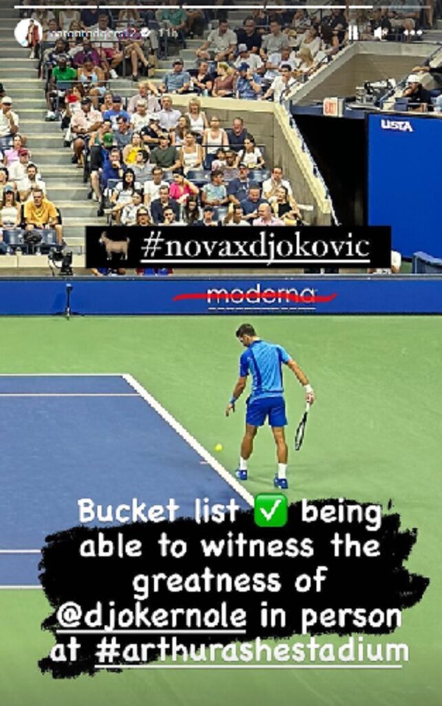 Eron Rodžers slikao Novaka Đokovića tokom meča i uputio mu poruku