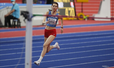 ANGELINA TOPIC atleticarka Srbije na Svetskom Dvoranskom Prvenstvu Sveta u atletici u hali Stark Arena, Beograd 19.03.2021. godine Foto: Ivica Veselinov / MN PRESS WORLD ATHLETICS INDOOR CHAMPIONSHIP, BELGRADE 2022