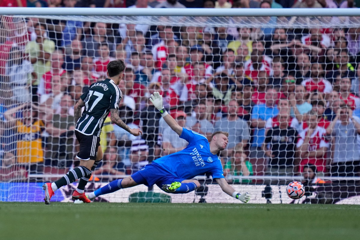 Alehandro Garnačo (Mančester junajted), poništeni gol protiv Arsenala
