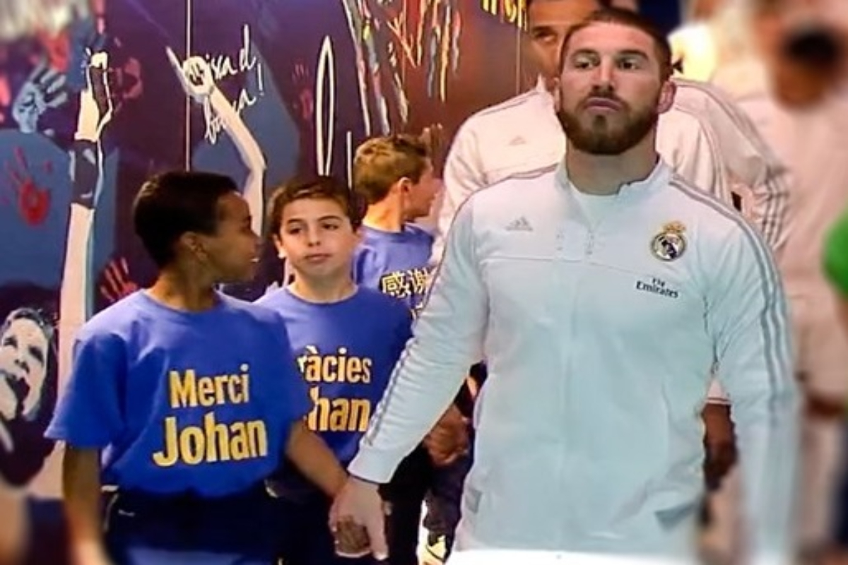 Serhio Ramos i mali igrač Barselone Lasin Jamal