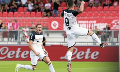 Nikola Krstović daje gol u Seriji A za Leće