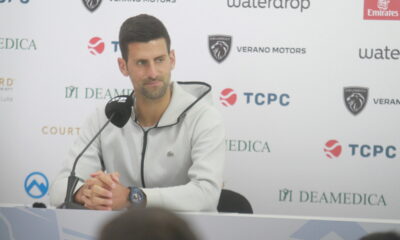 NOVAK DJOKOVIC, teniser Srbije, na press konferenciji na Srpska open. Banja Luka, 17.04.2023. foto: MN Press / ag Tenis