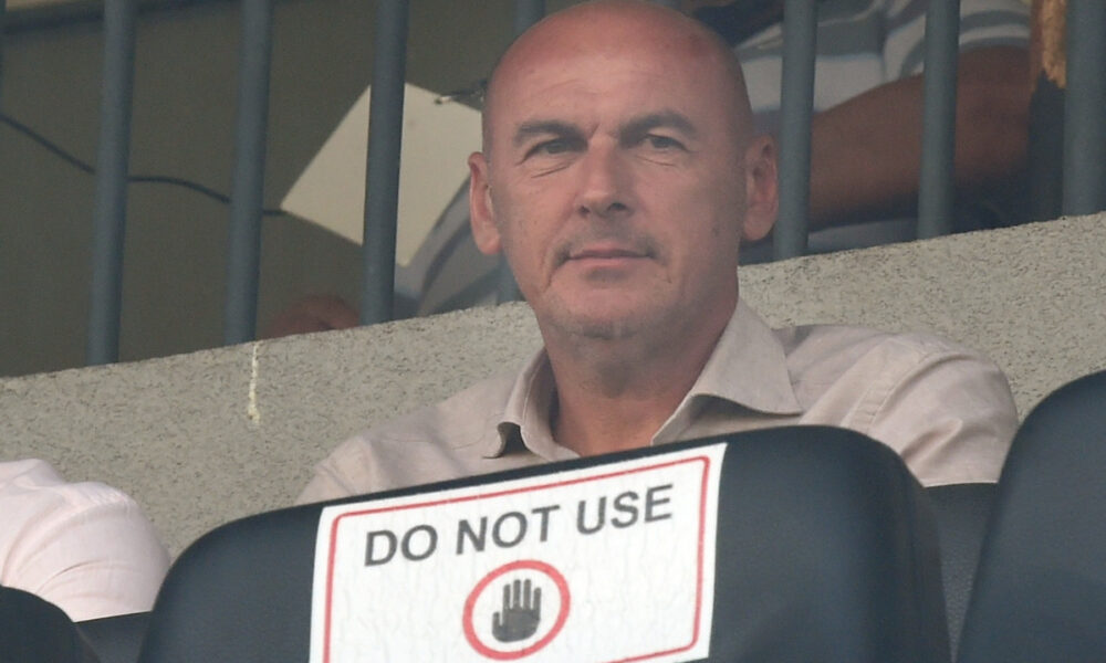 DUSAN DJORDJEVIC, selektor i trener mlade reprezentacije Srbije, na prvenstvenoj utakmici Cukaricki - Radnicki, na stadionu Cukarickog. Beograd, 29.07.2023. Foto: Nebojsa Parausic Fudbal, Cukaricki, Radnicki Nis