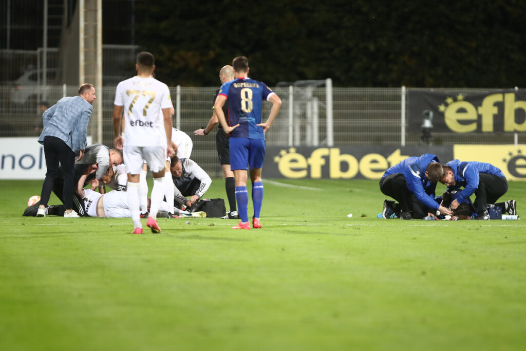 fudbaler Cukarickog na utakmici Mocart Superlige protiv Vojvodine na stadionu Cukarickog, Beograd 29.10.2023. godine Foto: Ivica Veselinov / MN PRESS FUDBAL, FOOTBALL, MOZZART SUPERLIGA, PRVENSTVO SRBIJE, NATIONAL CHAMPIONSHIP, FK CUKARICKI, FK VOJVODINA