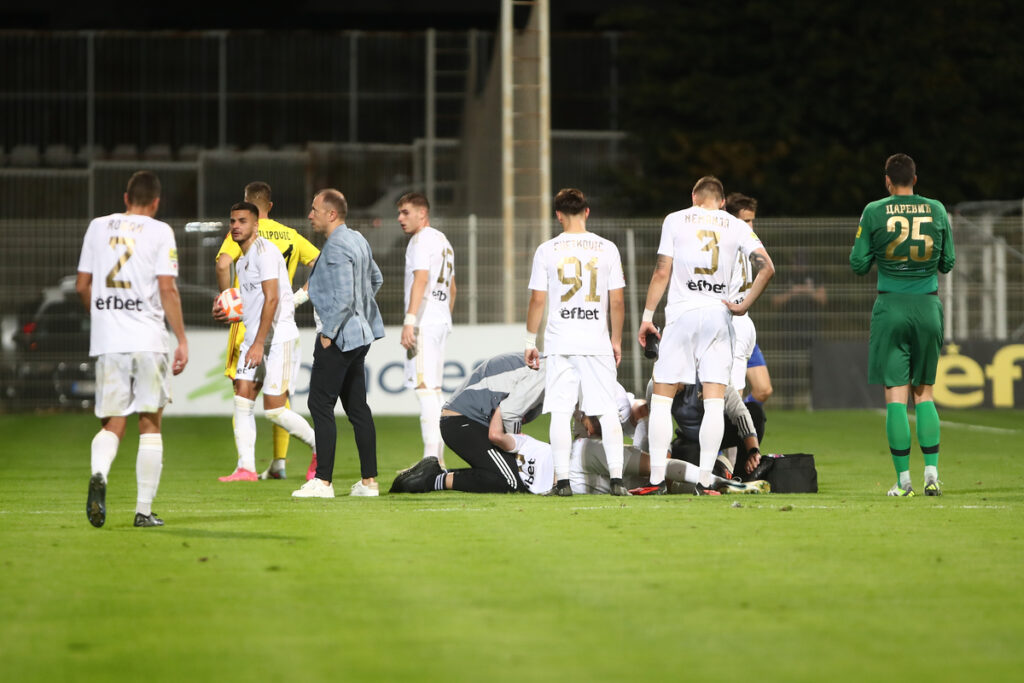 fudbaler Cukarickog na utakmici Mocart Superlige protiv Vojvodine na stadionu Cukarickog, Beograd 29.10.2023. godine Foto: Ivica Veselinov / MN PRESS FUDBAL, FOOTBALL, MOZZART SUPERLIGA, PRVENSTVO SRBIJE, NATIONAL CHAMPIONSHIP, FK CUKARICKI, FK VOJVODINA