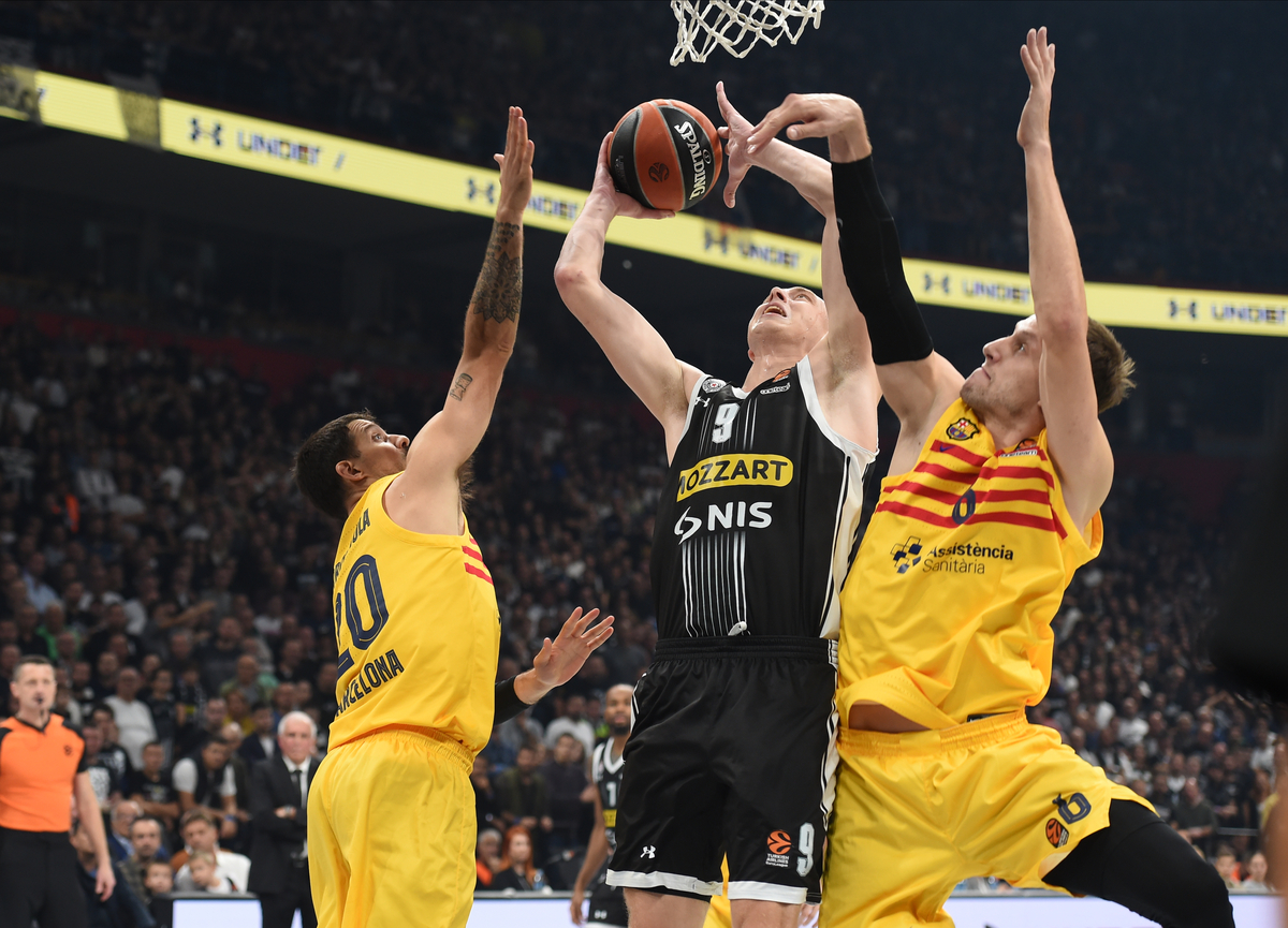 , basketball player of Partizan, during the Euroleague match against Barcelona, at Belgrade Stark Arena Belgrade, 17.10.2023. photo: Nebojsa Parausic / MN Press BASKETBALL, EUROLEAGUE, PARTIZAN, BARCELONA