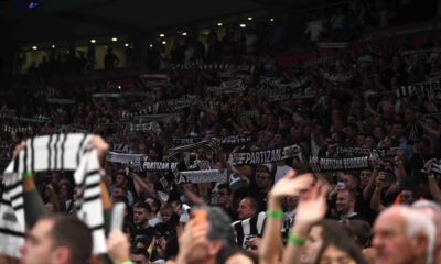 kosarkas Partizana na utakmici Evrolige protiv Crvene zvezde u hali Stark Beogradska arena, Beograd 26.10.2023. godine Foto: MN PRESS Kosarka, Partizan, Evroliga, Crvena zvezda