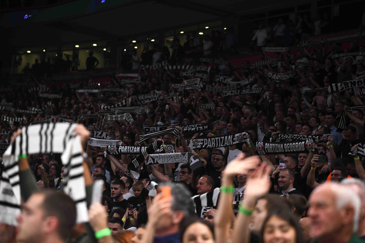kosarkas Partizana na utakmici Evrolige protiv Crvene zvezde u hali Stark Beogradska arena, Beograd 26.10.2023. godine Foto: MN PRESS Kosarka, Partizan, Evroliga, Crvena zvezda