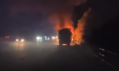 zapalio se autobus barnslija