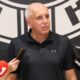 Trener Partizana Željko Obradović daje izjavu