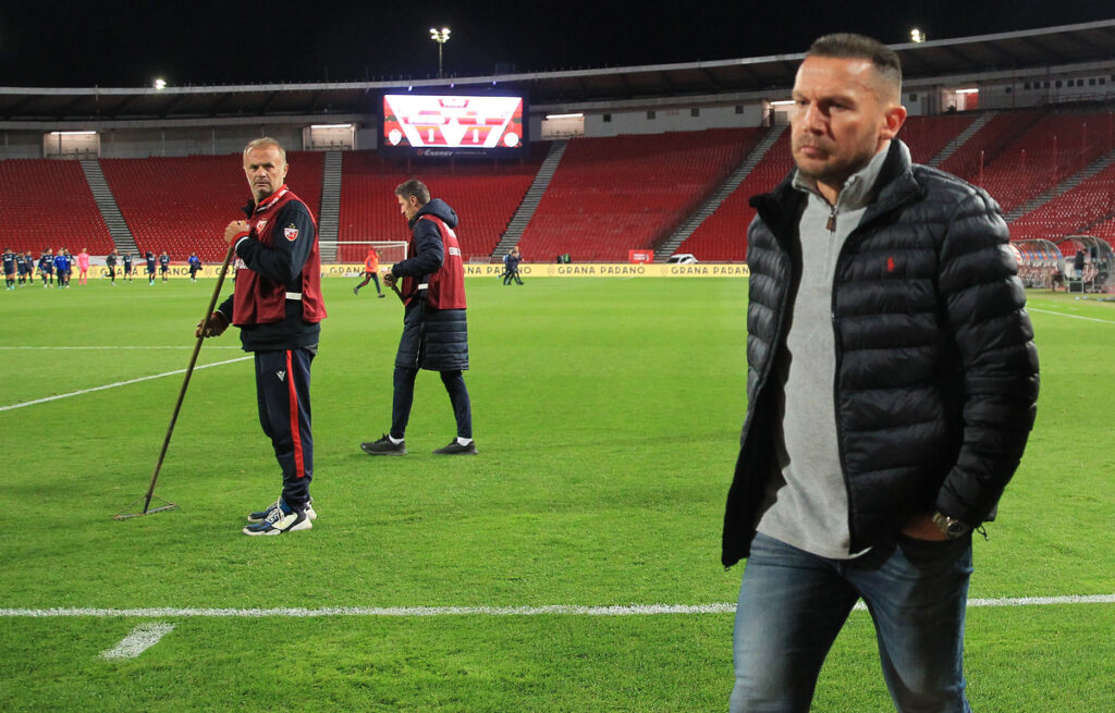 fudbaler Crvene zvezde na utakmici Superlige Prvenstva Srbije protiv TSC Backa Topola na stadionu Rajka Mitica, Beograd, 01.11.2023. godine Foto: Marko Metlas Fudbal, Crvena zvezda, Superliga Prvenstvo Srbije, TSC Backa Topola