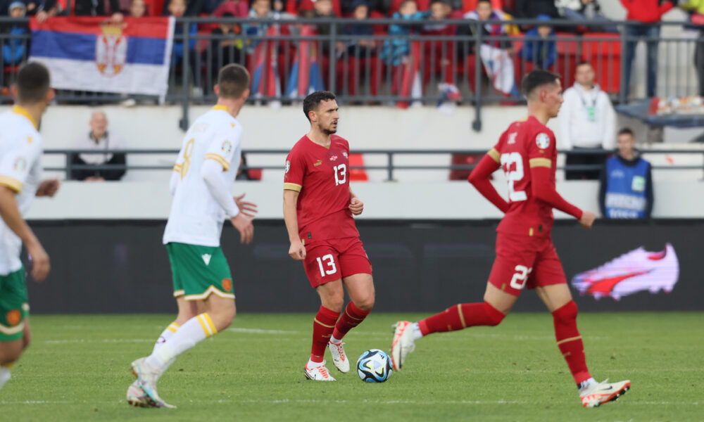 SERBIA vs BULGARIA Leskovac, 19.11.2023. foto: Marko Metlas Fudbal, Srbija, Bugarska