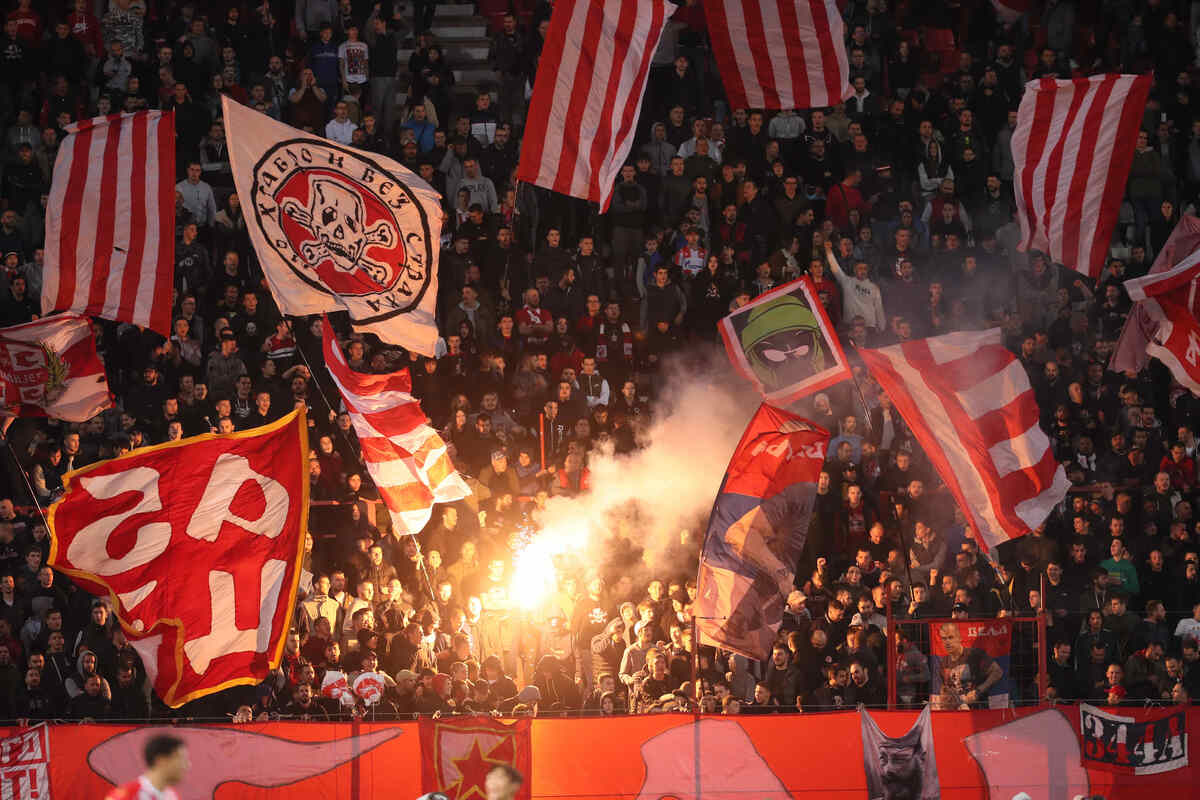 fudbaler Crvene zvezde na utakmici Superlige Prvenstva Srbije protiv TSC Backa Topola na stadionu Rajka Mitica, Beograd, 01.11.2023. godine Foto: Marko Metlas Fudbal, Crvena zvezda, Superliga Prvenstvo Srbije, TSC Backa Topola