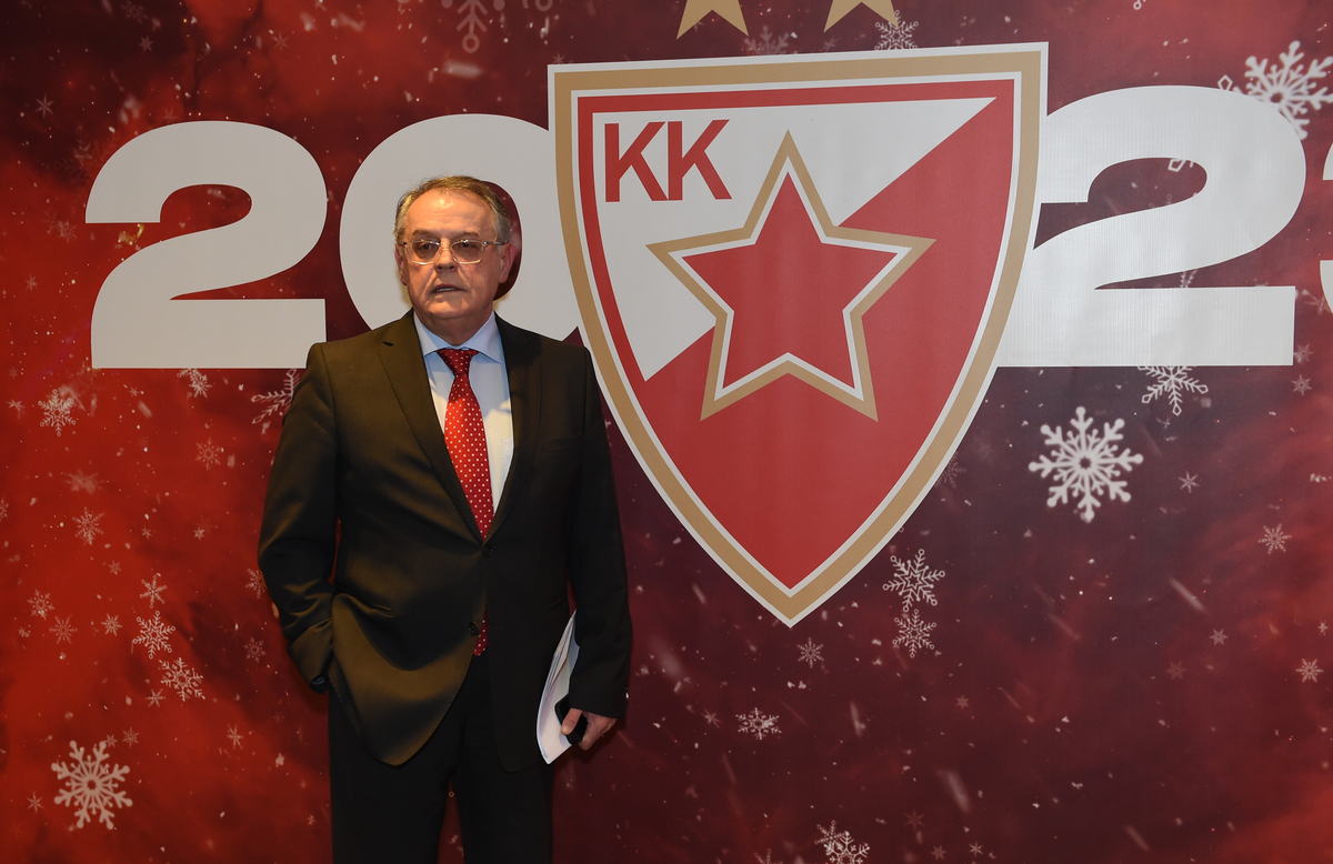 NEBOJSA COVIC, predsednik kosarkasa Crvene zvezde, na Novogodisnjem koktelu u hotelu Crowne Plaza. Beograd, 26.12.2022. foto: Nebojsa Parausic Kosarka, Crvena zvezda, Kraun Plaza