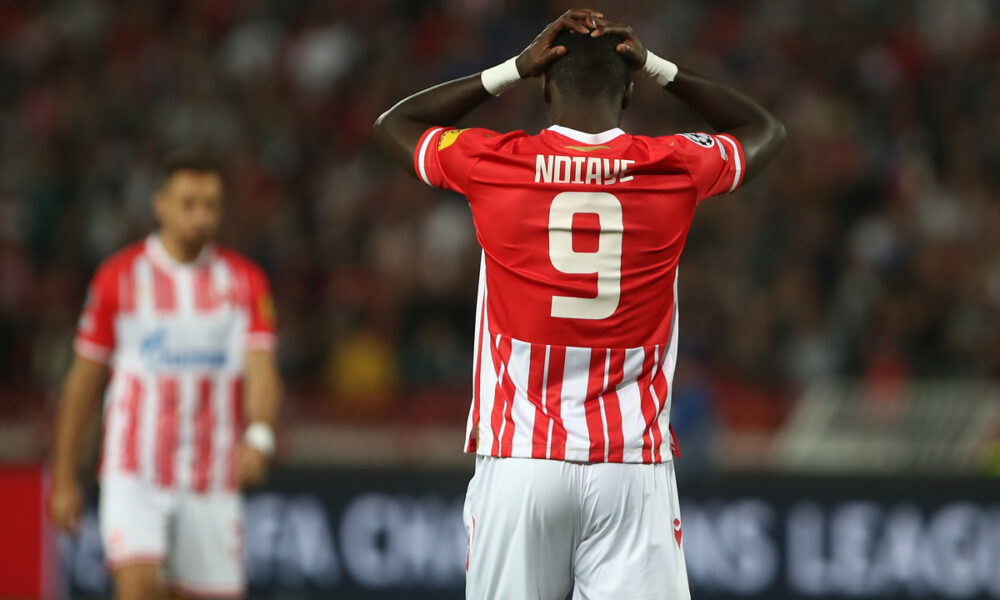 PEPE CHERIF NDIAYE Pepe Cerif Ndiaje fudbaler Crvene Zvezde na utakmici UEFA Lige Sampiona protiv Jang Bojsa na stadionu Rajko Mitic, Beograd 04.10.2023. godine Foto: Ivica Veselinov / MN PRESS FUDBAL, FOOTBALL, UEFA CHAMPIONS LEAGUE, LIGA SAMPIONA, CRVENA ZVEZDA, RED STAR, YOUNG BOYS, JANG BOJS