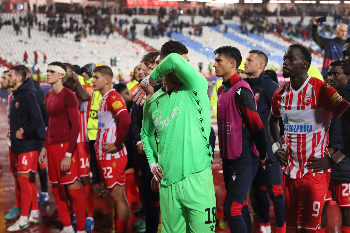 OMRI GLAZER golman tuga fudbalera Crvene zvezde na utakmici UEFA Lige Sampiona protiv RB Lajpciga na stadionu Rajko Mitic, Beograd 08.11.2023. godine Foto: Marko Metlas Fudbal, Crvena zvezda, UEFA Liga Sampiona , RB Lajpcig