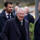 Alex Ferguson former manager of Manchester United arrives for the funeral of English soccer icon Bobby Charlton in Manchester, England, Monday, Nov. 13, 2023. Charlton who played largely for Manchester United survived a plane crash that decimated a United team destined for greatness, he went on to became the heartbeat of his country's 1966 World Cup triumph. (AP Photo/Dave Thompson)