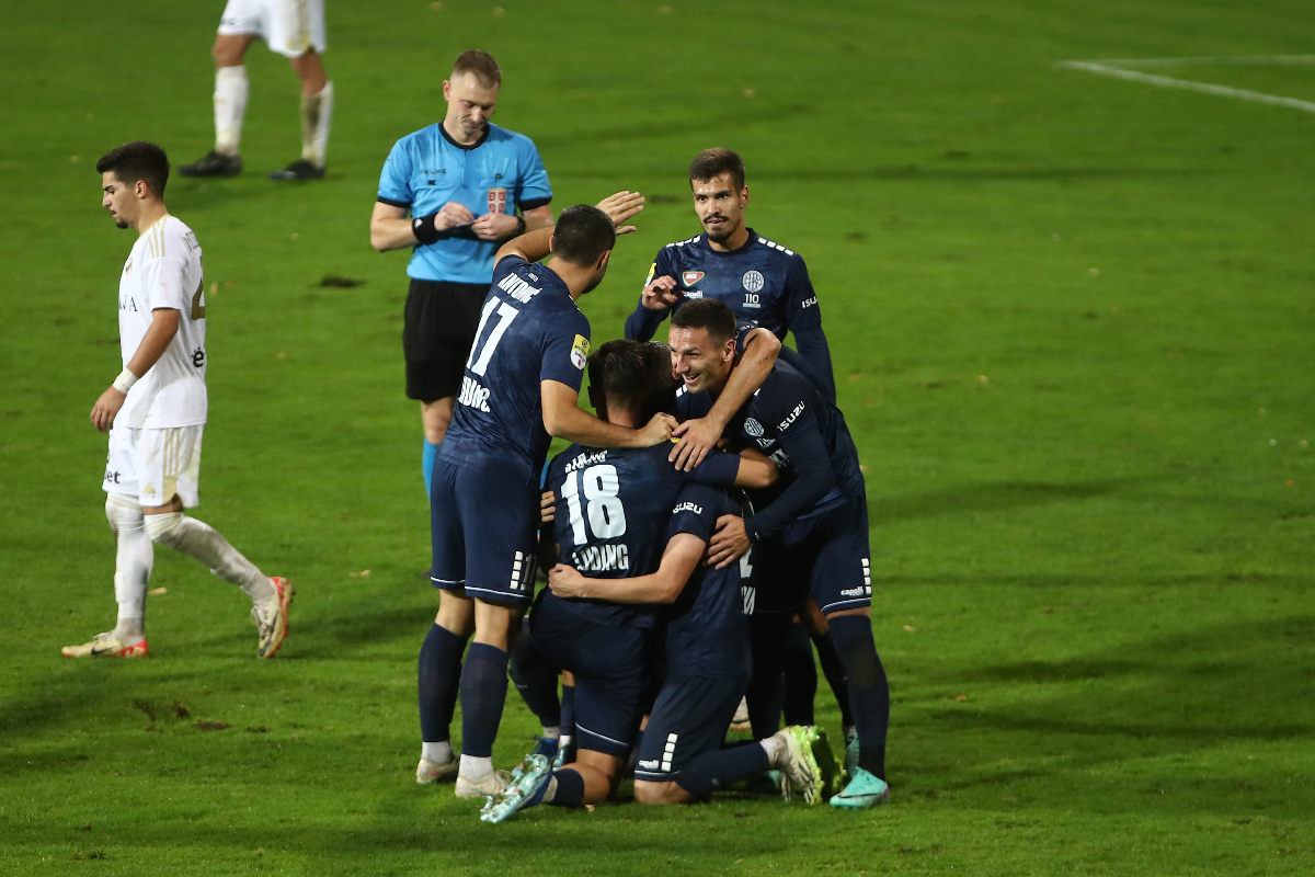 fudbaler Cukarickog na utakmici Mocart Superlige protiv TSC-a na stadionu Cukarickog, Beograd 05.11.2023. godine Foto: Ivica Veselinov / MN PRESS FUDBAL, FOOTBALL, MOZZART SUPERLIGA, PRVENSTVO SRBIJE, NATIONAL CHAMPIONSHIP, FK CUKARICKI, FK TSC