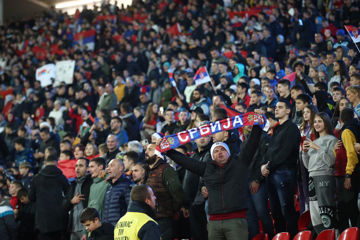 fudbaler reprezentacije Srbije na utakmici kvalifikacija za Evropsko Prvenstvo protiv Crne Gore na stadionu Rajko Mitic, Beograd 17.10.2023. godine Foto: Ivica Veselinov FUDBAL, FOOTBALL, SRBIJA, SERBIA, CRNA GORA, MONTENEGRO, UEFA EURO