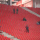 Navijači Crvene zvezde na utakmici Kupa Srbije protiv Radnickog na stadionu Rajko Mitic. Beograd, 06.12.2023. Foto: Marko Metlas Fudbal, Kup Srbije, Crvena zvezda, Radnicki