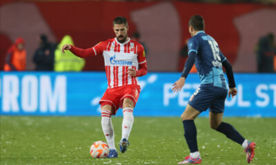 Miloš Degenek, fudbaler Crvene zvezde na utakmici Kupa Srbije protiv Radnickog na stadionu Rajko Mitic. Beograd, 06.12.2023. Foto: Marko Metlas Fudbal, Kup Srbije, Crvena zvezda, Radnicki