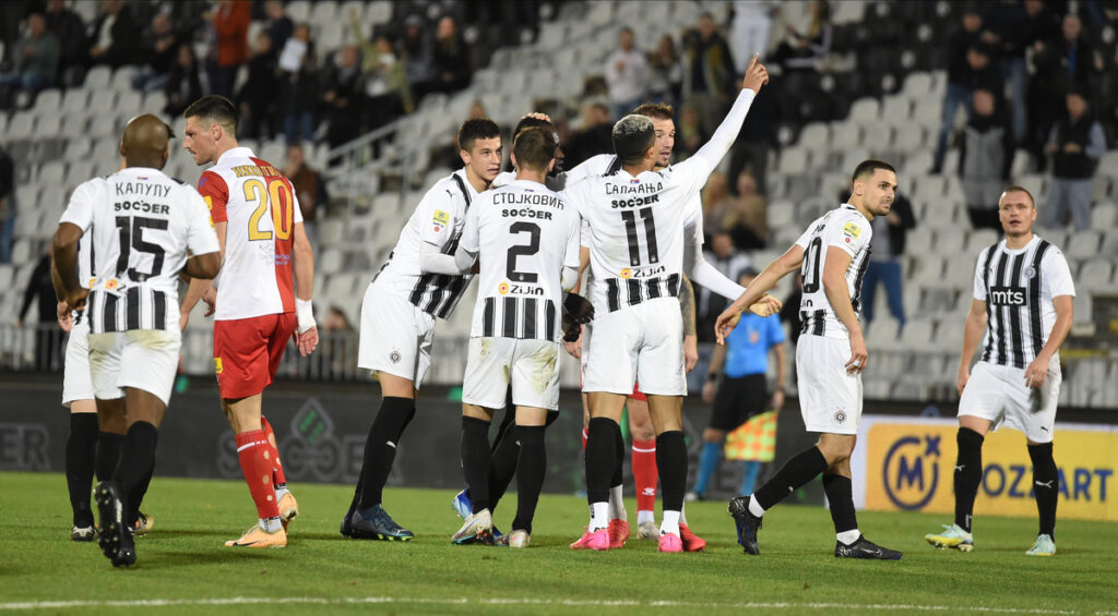 , fudbaler Partizana, na prvenstvenoj utakmici protiv Vojvodine, na stadionu JNA. Beograd, 02.012.2023. foto: Nebojsa Parausic Fudbal, Partizan, Vojvodina