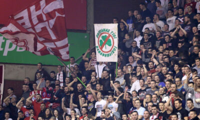 DELIJE navijaci kosarkasa Crvene zvezde na utakmici Evrolige protiv Panatinaikosa Atina u hali Pionir, Beograd 26.01.2017. godine Foto: Marko Metlas Kosarka, Crvena zvezda, Evroliga, Panatinaikos Atina