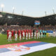 EKIPE fudbalera reprezentacije Srbije na utakmici UEFA Lige nacija protiv Slovenije na stadionu Stozice, Ljubljana 12.06.2022. godine Foto: Marko Metlas Fudbal, Srbija, Slovenija, UEFA Liga nacija