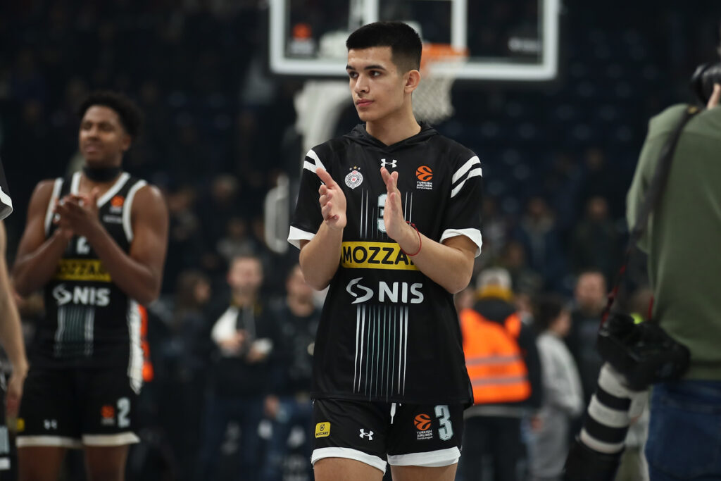 SAVO DREZGIC kosarkas Partizana na utakmici Evrolige protiv Albe u hali Beogradska Stark Arena, Beograd 17.11.2023. godine Foto: Ivica Veselinov / MN PRESS KOSARKA, BASKETBALL, EVROLIGA, EUROLEAGUE, PARTIZAN, ALBA BERLIN