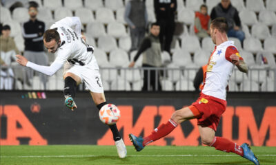 ARANDJEL STOJKOVIC, fudbaler Partizana, na prvenstvenoj utakmici protiv Vojvodine, na stadionu JNA. Beograd, 02.012.2023. foto: Nebojsa Parausic Fudbal, Partizan, Vojvodina