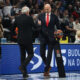 ZELJKO OBRADOVIC trener kosarkasa Partizana i SASA OBRADOVIC trener kosarkasa Monaka na utakmici Evrolige izmedju Partizana i Monaka u hali Beogradska Stark Arena, Beograd 05.12.2023. godine Foto: Ivica Veselinov / MN PRESS KOSARKA, BASKETBALL, EVROLIGA, EUROLEAGUE, PARTIZAN, MONACO, MONAKO