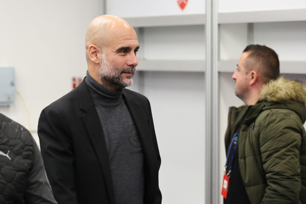 JOSEP PEP GUARDIOLA Zozep Pep Gvardiola trener fudbalera Mancester Sitija na konferenciji pred utakmicu UEFA Lige Sampiona protiv Crvene Zvezde na stadionu Rajko Mitic, Beograd 12.12.2023. godine Foto: Ivica Veselinov / MN PRESS FUDBAL, FOOTBALL, UEFA CHAMPIONS LEAGUE, LIGA SAMPIONA, CRVENA ZVEZDA, RED STAR, MANCHESTER CITY