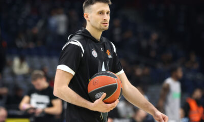 kosarkas Partizana na utakmici Evrolige protiv Zalgirisa u hali Stark Arena, Beograd 26.01.2024. Foto: Marko Metlas Kosarka, Partizan, Evroliga, Zalgiris