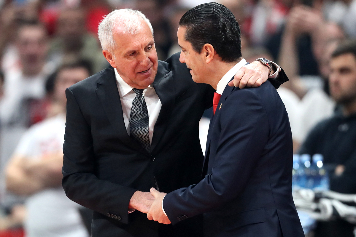 kosarkas Crvene zvezde na utakmici Evrolige protiv Partizana u hali Stark Beogradska arena, Beograd 04.01.2023. godine Foto: Marko Metlas Kosarka, Crvena zvezda, Evroliga, Partizan