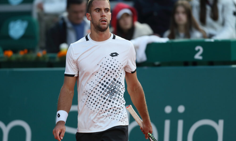 LASLO DJERE teniser Srbije na ATP turniru Serbia open protiv NOVAK DJOKOVIC iz Srbije na terenima tenis centra Novak,Beograd 20.04.2022. godine Foto: Marko Metlas Tenis, Srbija, Serbia open