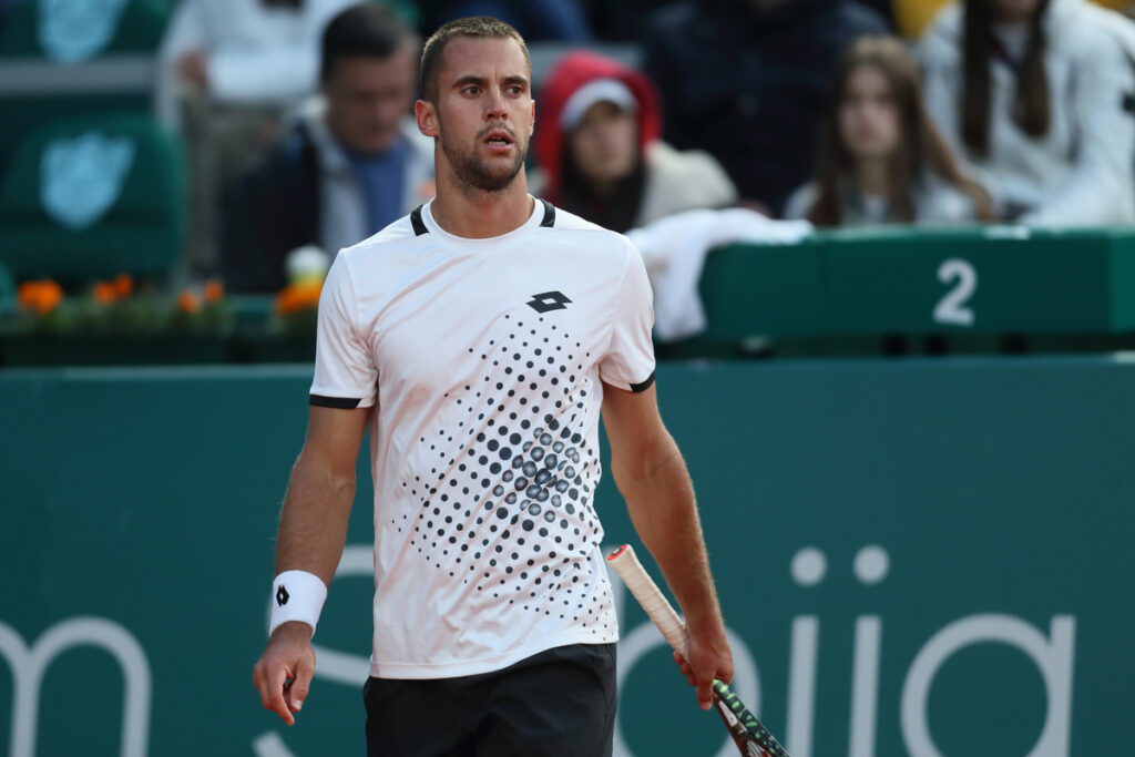LASLO DJERE teniser Srbije na ATP turniru Serbia open protiv NOVAK DJOKOVIC iz Srbije na terenima tenis centra Novak,Beograd 20.04.2022. godine Foto: Marko Metlas Tenis, Srbija, Serbia open