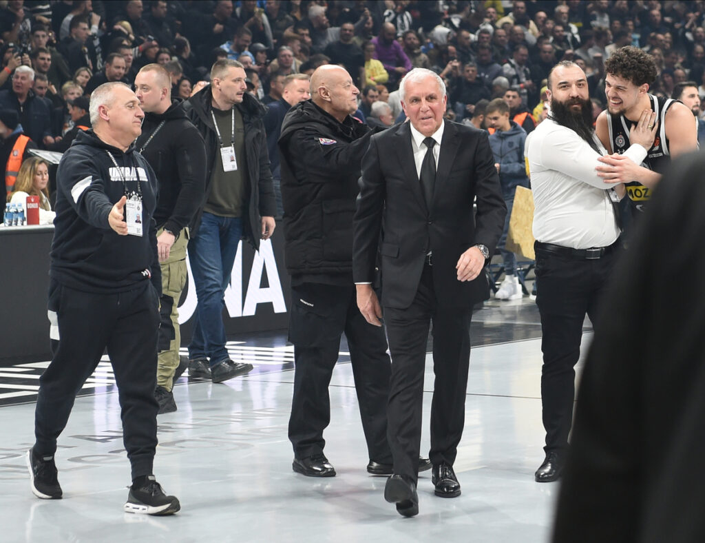 , kosarkas Partizana, na utakmici Evrolige protiv Makabija, u Beogradskoj Stark areni. Beograd, 12.01.2024. foto: Nebojsa Parausic / MN press Kosarka, Euroleague, Partizan, Makabi