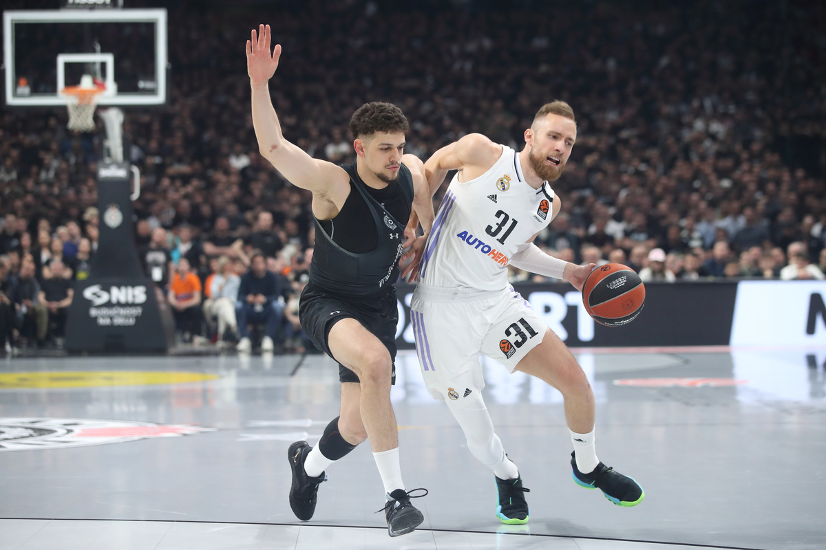 DZANAN MUSA kosarkas Reala Madrid na utakmici Evrolige protiv Partizana u hali Stark Beogradska arena, Beograd 04.05.2023. godine Foto: Marko Metlas Kosarka, Partizan, Evroliga, Real Madrid