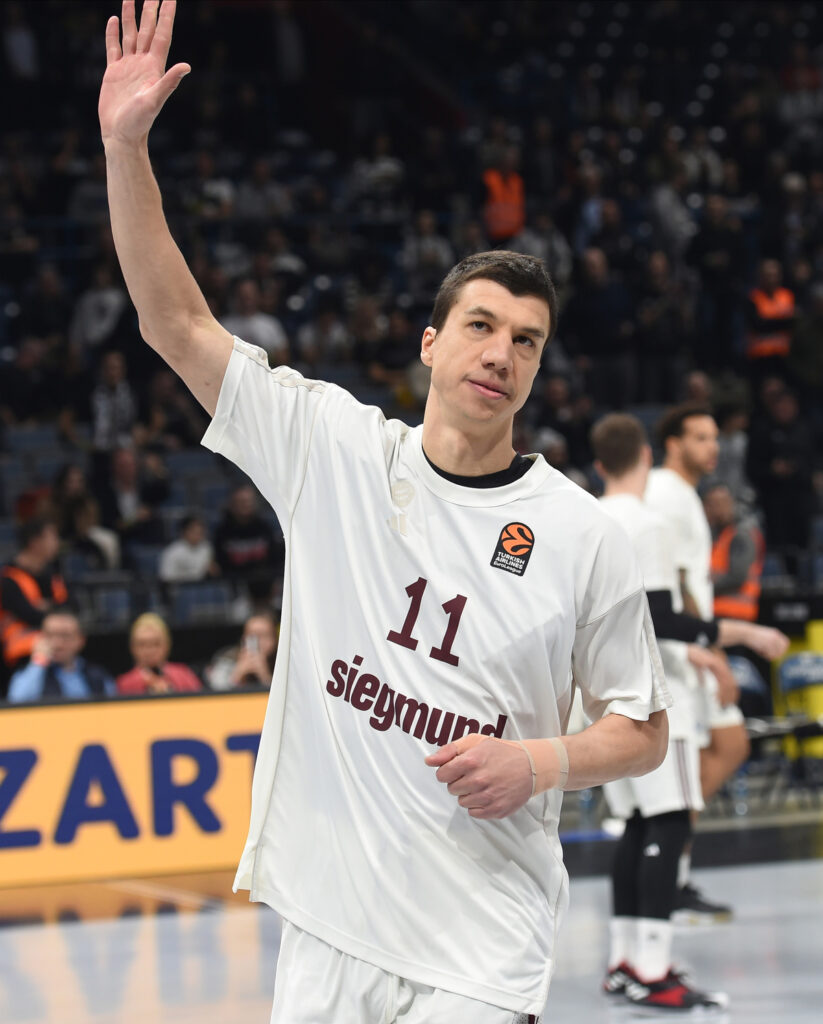 , basketball player of Bayern, at the Euroleague match against Partizan Belgrade, at Belgrade Stark Arena. Belgrade, 08.02.2024. photo: Nebojsa Parausic / MN Press BASKETBALL, EUROLEAGUE, PARTIZAN, BAYERN MUNICH