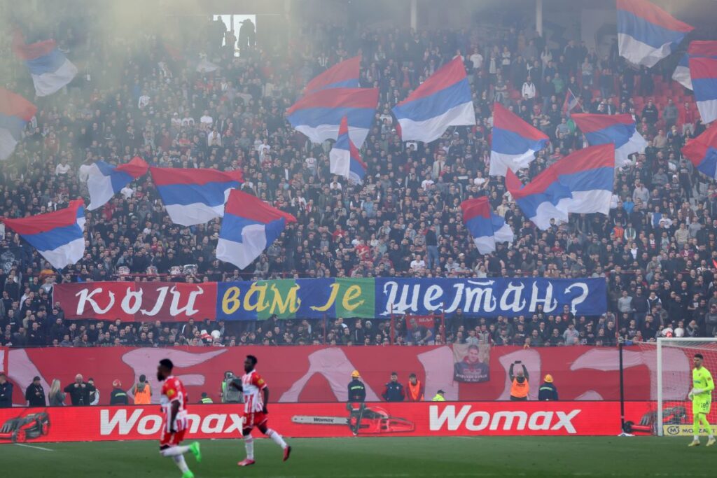 fudbaler Crvene zvezde na utakmici Superlige Prvenstva Srbije protiv Radnickog Kragujevac na stadionu Rajka Mitica, Beograd, 17.03.2024. godine Foto: Marko Metlas Fudbal, Crvena zvezda, Superliga Prvenstvo Srbije, Radnicki Kragujevac, Radnicki 1923