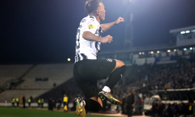 fudbaler Partizana na utakmici Mocart Superlige protiv Zeleznicara iz Panceva na stadionu Partizana, Beograd 02.03.2024. godine Foto: Marko Metlas Fudbal, Prvenstvo Srbije, Mocart Superliga, Partizan, Zeleznicar Pancevo