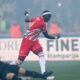 fudbaler Crvene zvezde na utakmici Mocart Superlige protiv Partizana, na stadionu Rajko Mitic, Beograd, 09.03.2024. foto: Marko Metlas Fudbal, 172. derbi, Partizan, Crvena zvezda, derbi, Superliga