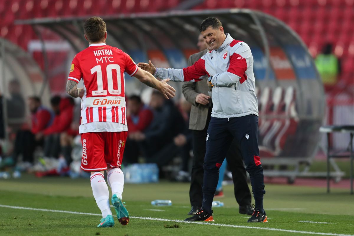 fudbaler Crvene zvezde na utakmici Superlige Prvenstva Srbije protiv Radnickog Kragujevac na stadionu Rajka Mitica, Beograd, 17.03.2024. godine Foto: Marko Metlas Fudbal, Crvena zvezda, Superliga Prvenstvo Srbije, Radnicki Kragujevac, Radnicki 1923