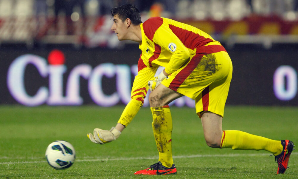 Thibaut Courtois Tibo Kurtoa golman fudbal reprezentacija Belgija utakmica kvalifikacija za Svetsko prvenstvo 2014 u Brazilu protiv Srbija na stadionu Crvene zvezde 12.10.2012. godine Foto: Marko Metlas