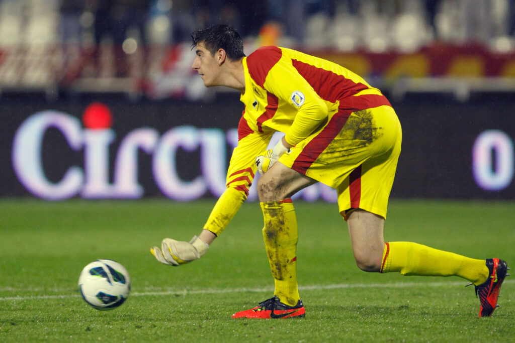 Thibaut Courtois Tibo Kurtoa golman fudbal reprezentacija Belgija utakmica kvalifikacija za Svetsko prvenstvo 2014 u Brazilu protiv Srbija na stadionu Crvene zvezde 12.10.2012. godine Foto: Marko Metlas