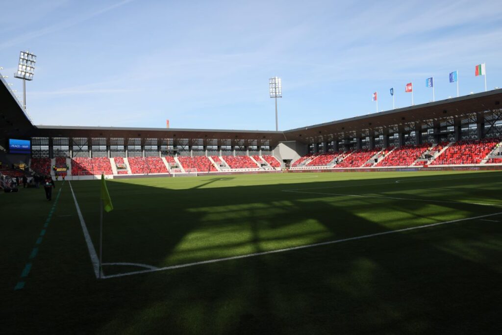 STADION DUBOCICA fudbaler reprezentacije Srbije na utakmici kvalifikacija za UEFA Evropsko prvenstvo 2024 godine protiv Bugarske na stadionu Dubocica, Leskovac 19.11.2023. godine Foto: Marko Metlas Fudbal, Reprezentacija, Srbija, Bugarska, UEFA Evropsko prvenstvo, EURO 2024, Total